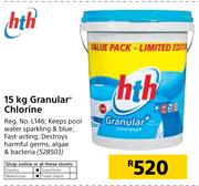 HTH 15Kg Granular Chlorine
