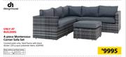 Design House 4 Piece Monterosso Corner Sofa Set