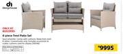 Design House 4 Piece Trevi Patio Set