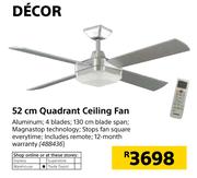 Decor 52cm Quadrant Ceiling Fan