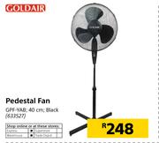 Goldair 40cm Pedestal Fan Black GPF-YAB