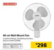 Goldair 40cm Wall Mount Fan