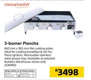 Megamaster 3 Burner Plancha-662mm x 365mm