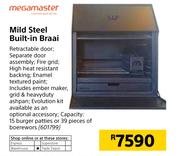 Megamaster Mild Steel Built In Braai