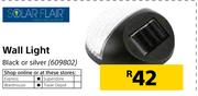 Solar Flair Wall Light Black Or Silver