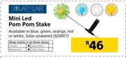 Solar Flair Mini LED Pom Pom Stake