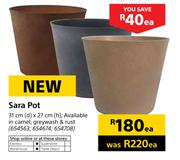 Sara Pot-31cm(d) x 27cm(h) Each