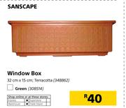 Sanscape Window Box Terracotta-32cm x 15cm
