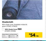 Shadecloth 80% Shade Cover-Per m