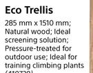 Eco Trellis-285mm x 1510mm Each