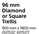 96mm Diamond Or Square Trellis-900mm x 1800mm Each