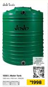 Jojo Tanks 1000Ltr Water Tank-1300mm x 1100mm