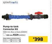 Splashworks 500mm Pump To Tank Connector Kit Blue Or Black