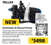 Tallas Automatic D-Eboost Pump