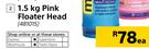 Pool Brite 1.5Kg Pink Month Mate Floater Head-Each