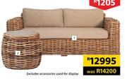 Design House Jungle Weave 3 Seater Sofa