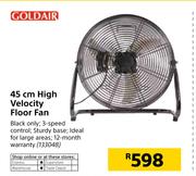 Goldair 45cm High Velocity Floor Fan