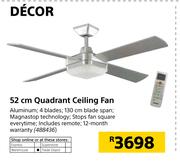 Decor 52cm Quadrant Ceiling Fan