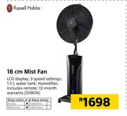 Russell Hobbs 18cm Mist Fan