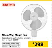 Goldair 40cm Wall Mount Fan