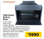 Megamaster 1200 Sizzler Built In Braai