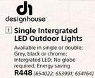 Design House Single Intergrated LED Outdoor Lights