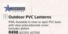 Bright Star Outdoor PVC Lanterns