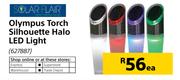 Solar Flair Olympus Torch Silhouette Halo LED Light-Each