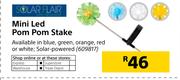 Solar Flair Mini LED Pom Pom Stake