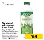 Wonder Wondersol All Purpose Plant Food-500ml
