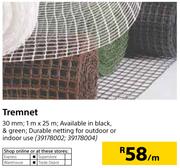 Tremnet 30mm-Per Meter