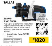 Tallas 850/45 D-Jet Pump