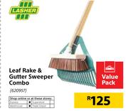 Lasher Leaf Rake & Gutter Sweeper Combo