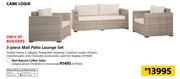 Cane Logix 3 Piece Mali Patio Lounge Set