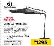 Design House Cantilever Umbrella-3m x 3m
