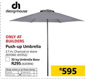Design House Push Up Umbrella-2.7m