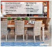 Carved Teak Dining Table-240cm x 100cm x 76cm