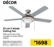 Decor 52cm 5 Blade Ceiling Fan