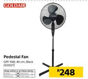 Goldair 40cm Pedestal Fan Black GPF-YAB 