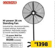 Goldair Hi Power 26cm Standing Fan