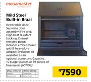 Megamaster Mild Steel Built In Braai