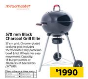Megamaster 570mm Black Charcoal Grill Elite