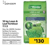 Wonder 10kg Lawn & Leaf Fertiliser 7:1:3