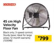 Goldair 45cm High velocity Floor Fan