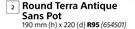 Sanscape Round Terra Antique Sans Pot-190mm (h) x 220 (d)
