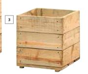Wooden Planter Boxes (Small)-390mm x 350mm x 390mm