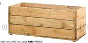 Wooden Planter Boxes (Large)-900mm x 400mm x 390mm