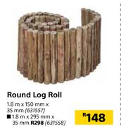 Round Log Roll-1.8m x 150mm x 35mm