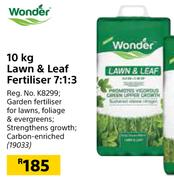 Wonder 10Kg Lawn & Leaf Fertiliser 7:1:3