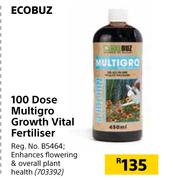 Ecobuz 100 Dose Multigro Growth Vital Fertiliser